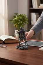 Load image into Gallery viewer, Gothic Medieval Crossbowman Figurine Knight with Crossbow Warrior Statue Historical Soldier Collectible Gift 20cm
