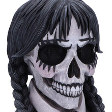 Laden Sie das Bild in den Galerie-Viewer, Dark Gothic School Girl Skull Figurine Alternative Home Decor Collectible Halloween Horror