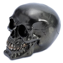 Laden Sie das Bild in den Galerie-Viewer, Occult Black Skull Sculpture - Gothic Halloween Home Decor Ornament