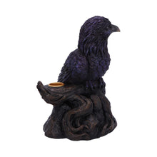 Laden Sie das Bild in den Galerie-Viewer, Gothic Raven Incense Burner Mystical Backflow Cone Holder Dark Halloween Art