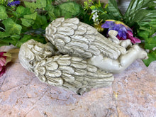 Load image into Gallery viewer, Sleeping Cherub Resin Statue, Angelic Memorial Sculpture, Peaceful Grave Decoration, Garden Angel, Serene Cemetery Art