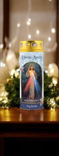 Load image into Gallery viewer, Divine Mercy Candle with Windproof Cap - Height 16.5 cm | Prayer Candle | Jesus I Trust In You | Catholic Devotional