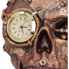 Laden Sie das Bild in den Galerie-Viewer, Gothic Steampunk Clockwork Skull Skeleton Figurine Gear Mechanical Cog Art Decor