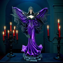 Load image into Gallery viewer, Gothic Fairy with Cloak and Ravens Figurine Fantasy Ornament Angel Decor Statue