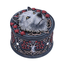 Load image into Gallery viewer, Guardian Wolf Trinket Box Storage Celtic Keepsake Fantasy Art Decor Ornament