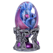 Load image into Gallery viewer, Water Baby Dragon Egg Figurine - Mystical Resin Statue Fantasy Ornament 12cm