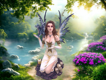 Load image into Gallery viewer, Enchanted Resin Fairy with Dragon Statue - Handcrafted Fantasy Figurine, Mythical Creature Decor, Magic Realm Sculpture, Collector's Piece-OsirisTradingUK