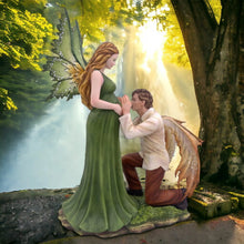 Load image into Gallery viewer, Enchanting Fairy Couple Statue - Handcrafted Resin Sculpture for Romantic and Whimsical Home Decor-OsirisTradingUK