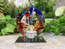 Load image into Gallery viewer, Exquisite Nativity Kings Glass Votive Light Holder Christianity Candle Holder