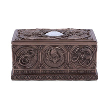 Charger l'image dans la galerie, Anne Stokes Dragons of the Sabbats Tarot Box Bronze 14.5cm - Gothic Dragon Card Holder