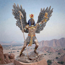 Laden Sie das Bild in den Galerie-Viewer, Ra Egyptian Sun God Statue Figurine Ornament Sculpture Winged Deity Mythology Decor