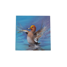 Load image into Gallery viewer, FLAPPING DUCKLING Ceramic Art Tile by D.FINNEY - 20X20 cm Wall Decor with Box