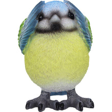 Load image into Gallery viewer, Three Wise Blue Tit Bird Figurines See No, Hear No, Speak No Evil Set Ornaments