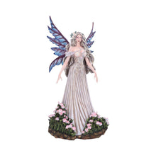 Laden Sie das Bild in den Galerie-Viewer, Mystical Woodland Fantasy Forest Fairy Sculpture Floral Figurine Gothic Wings Art