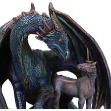 Load image into Gallery viewer, Lisa Parker Protector of Magick Dragon & Unicorn Figurine | 17.5cm Bronze Fantasy Decor Statue