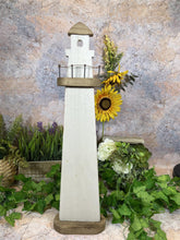 Load image into Gallery viewer, Vintage Charm Coastal Elegance Reclaimed Wood Rustic Wooden Lighthouse-OsirisTradingUK