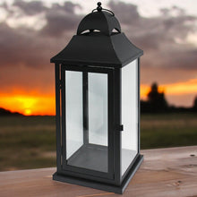 Load image into Gallery viewer, Outdoor Grave Candle Holder - 40 cm Metal and Glass Lantern - Memorial Decor