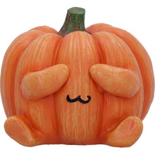 Laden Sie das Bild in den Galerie-Viewer, Pumpkin Statue Set See No, Speak No Hear No Figurines Gothic Halloween Decor