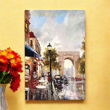 Load image into Gallery viewer, ARC DE TRIOMPHE Paris Street Scene Ceramic Art Tile by Brent Heighton – 30x20 cm Wall Art Ready to Hang