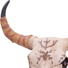 Load image into Gallery viewer, Bison Skull Ornament Western Wall Decor Rustic Boho Sculpture Tribal Display