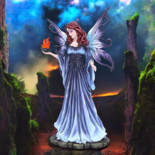 Load image into Gallery viewer, 37cm Fantasy Fairy Figurine - Gothic Fairy Statue, Resin Collectible, Enchanted Home Decor