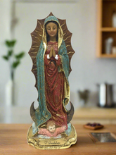 Load image into Gallery viewer, Our Lady of Guadalupe Virgin Mary Religious Sculpture Catholic Figurine Statue