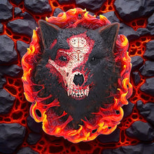Laden Sie das Bild in den Galerie-Viewer, Blizzard Diablo 4 Mephisto Wolf Head Wall Plaque Gaming Horror Collectible