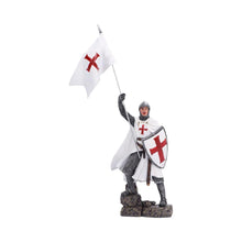 Laden Sie das Bild in den Galerie-Viewer, Templar Knight Statue 31.6cm Medieval Crusader Figurine Historical Ornament