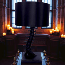 Laden Sie das Bild in den Galerie-Viewer, Gothic Vertebrae Table Lamp Spine Light with Shade Halloween Horror Decor