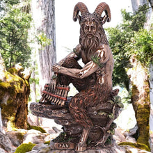 Load image into Gallery viewer, Pan God of Nature Figurine Greek Mythology Decor, Pagan Statue, Mythical Collectible