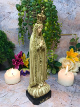 Load image into Gallery viewer, Osiris Trading UK Blessed Virgin Mary Our Lady of Fatima Statue Ornament Resin Figurine for Home Chapel Religious Sculpture