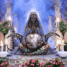 Load image into Gallery viewer, Mini Triple Moon Goddess Figurine 8.5cm | Mystical Wiccan Decor | Hand-Painted Resin