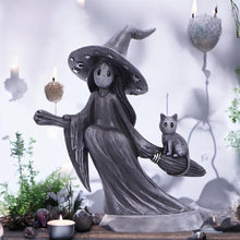 Load image into Gallery viewer, Little Souls Beam Witch Figurine - Nemesis Now Broomstick Ornament 12.7cm
