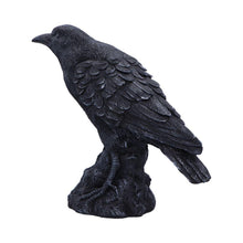 Laden Sie das Bild in den Galerie-Viewer, Gothic Raven Figurine Black Crow Resin Statue Dark Home Decor Altar Ornament 25cm
