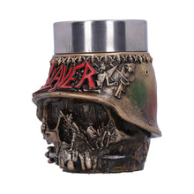 Laden Sie das Bild in den Galerie-Viewer, Licensed Slayer Skull Logo Shot Glass Heavy Metal Collectible Rock Band Merch