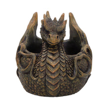 Laden Sie das Bild in den Galerie-Viewer, Mythical Dragon Treasure Dish Gothic Jewellery Holder Ornament Fantasy Sculpture