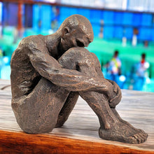 Load image into Gallery viewer, Bronze-Style Male Sculpture - Modern Statue Resin Ornament, Artistic Home Decor