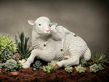 Load image into Gallery viewer, Osiris Trading UK Small Sitting Sheep with Lamb Figurine Statue Garden Ornament Farm Lawn Decoration Patio Sheep Sculpture-OsirisTradingUK