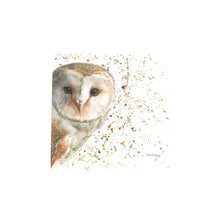 Load image into Gallery viewer, OLIVE OWL Ceramic Art Tile by Bree Merryn 20x20cm - Ready to Hang Wall Art with Gift Box