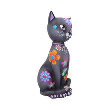 Laden Sie das Bild in den Galerie-Viewer, Boho Cat Ornament Colourful Hippy Kitty Figurine Funky Bohemian Animal Decor