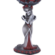 Load image into Gallery viewer, Mrs Skeleton Goblet Gothic Bride Chalice Day of the Dead macabre Art Decor