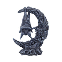 Load image into Gallery viewer, Gothic Bat Moon Figurine Dark Fantasy Decor Crescent Moon Horror Ornament