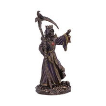 Laden Sie das Bild in den Galerie-Viewer, Dark Fantasy Skeleton King Reaper Figurine Gothic Horror macabre ornament Art