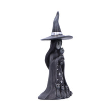 Laden Sie das Bild in den Galerie-Viewer, Little Souls Aura Figurine Gothic Witch Cat Stars and Moons Wiccan Altar Decor