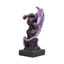 Load image into Gallery viewer, Nemesis Now Purple Dragon Tower Figurine - Gothic Resin Ornament Collectible 17cm