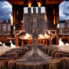 Load image into Gallery viewer, Valkyrie Goblet Resin Ornament - Nordic Mythology Stainless Steel Insert