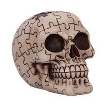 Laden Sie das Bild in den Galerie-Viewer, Gothic Puzzled Skull Ornament Jigsaw Fantasy Art Spooky Halloween Statue Gift