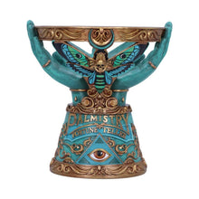 Load image into Gallery viewer, Occult Crystal Ball Holder – 15 cm Resin Sphere Stand for Mystical Decor and Witchcraft Altar