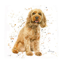 Load image into Gallery viewer, Carta Cockapoo Ceramic Art Tile by Bree Merryn - 20x20cm Ready to Hang | Unique Dog Lover Gift