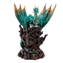 Load image into Gallery viewer, Fantasy Dragon LED Collectible Figurine Light-Up Ornament Mythical Resin Sculpture